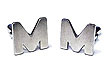 Matte Sterling Silver Initials
