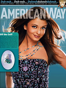 Jan Leslie Mermaid Cufflinks - as seen in  American Way magazine