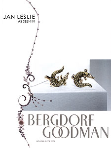 Jan Leslie Crocodile Cufflinks as seen in Bergdorf Goodman catalogue