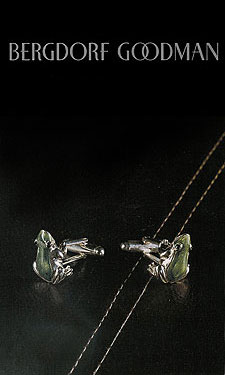 Jan Leslie Enameled Frog Cufflinks - as seen in Bergdorf Goodman catalogue