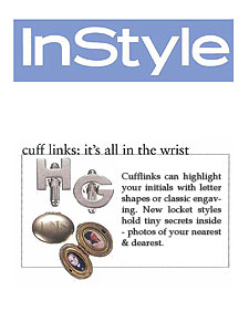 Jan Leslie Personalized Cufflinks - as seen in InStyle